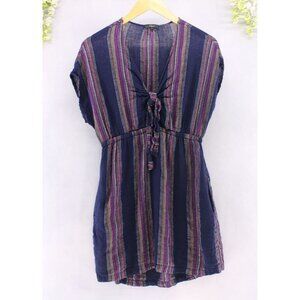 Rails Women's Charlotte Linen Dress in Trinidad Stripe Women Size S Petite